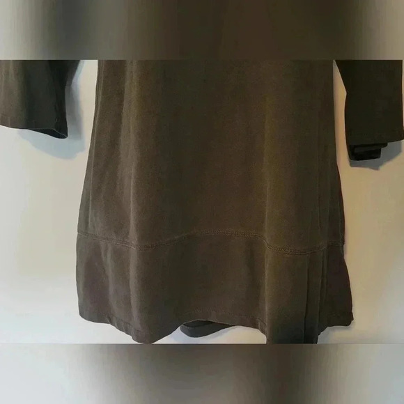 ZARA Trafaluc 3/4 length sleeve hooded pullover lightweight sweater Brown size s - Picture 3 of 7